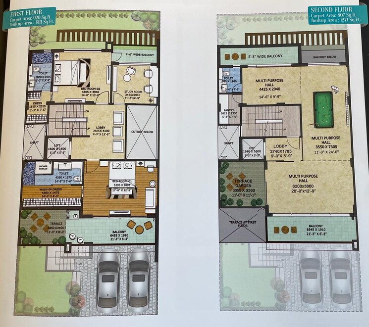 Floor Plan, rishita-mulberry-villas 4 Bedroom 4653 Sq.Ft. Villa In Sushant Golf City Lucknow 8160057