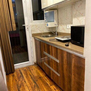 Kitchen in Studio Builder Floor at Ansal Sushant Lok I, Sector 43 – for Rent