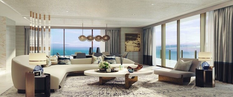 Living Room, m3m-mansion 4 Bedroom 3230 Sq.Ft. Apartment In Sector 113 Gurgaon 8160403