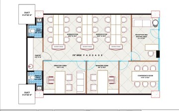 Floor Plan in  Office Space at Rajyash The Retail Park, Bopal – for Rent