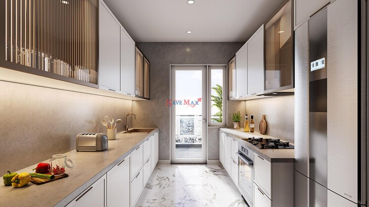 Kitchen, m3m-golf-hills 4 Bedroom 2685 Sq.Ft. Apartment In Sector 79 Gurgaon 8160584