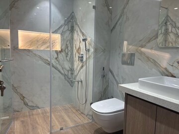 Bathroom in 4 BHK Apartment at Lodha The World Towers World One Tier 2, Worli – for Rent