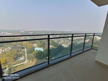 Balcony in 3 BHK Apartment at Risland Sky Mansion, Chattarpur – for Rent
