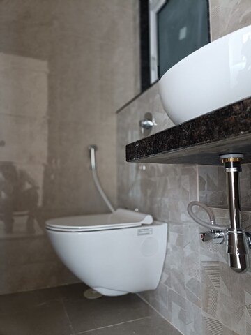 Bathroom in 1 BHK Apartment at Ashar Axis, Majiwada – for Rent