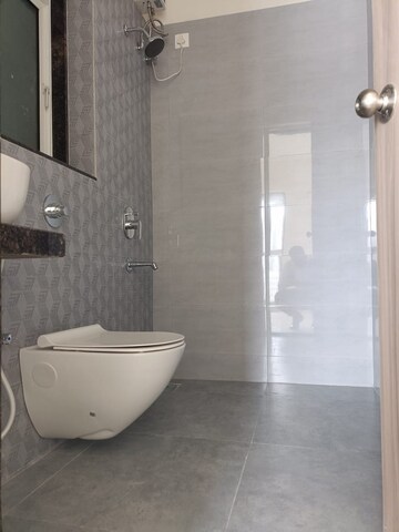 Bathroom in 1 BHK Apartment at Ashar Axis, Majiwada – for Rent