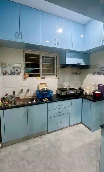 Kitchen in 3 BHK Apartment at Prestige High Fields, Gachibowli – for Rent