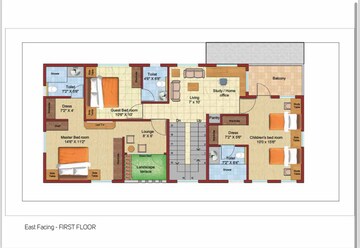 Floor Plan in 5 BHK Villa at Frontier Ridgewood Villa, Sarjapur – for Sale