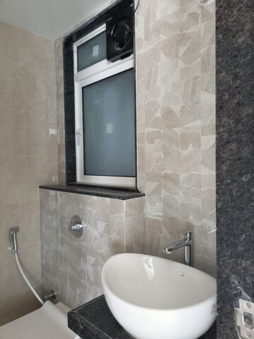 Bathroom in 1 BHK Apartment at Ashar Axis, Majiwada – for Sale
