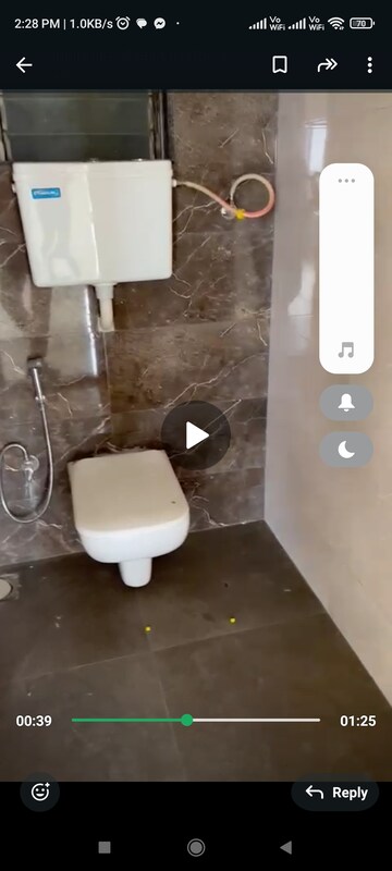 Bathroom in 2 BHK Apartment at Prithvi Pride, Mira Road – for Sale