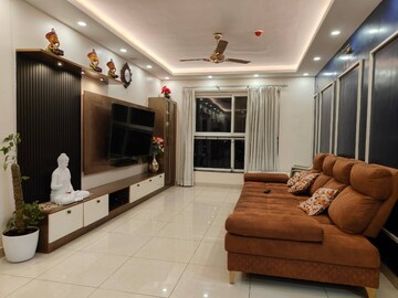 Living Room in 3 BHK Apartment at Pashmina Waterfront, Old Madras Road – for Rent