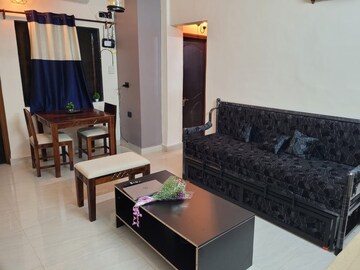 Living Room in 1 BHK Apartment at Candolim – for Rent