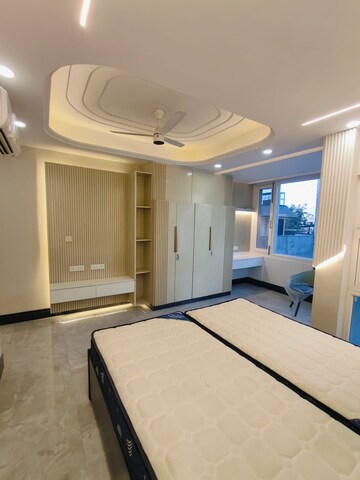 Bedroom in 3 BHK Builder Floor at Ansal Sushant Lok I, Sector 43 – for Rent