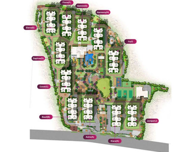 Master Plan, rajapushpa-provincia 2 Bedroom 1370 Sq.Ft. Apartment In Narsingi Hyderabad 8162451