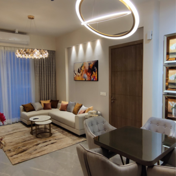 Living Room in 3.5 BHK Builder Floor at M3M Soulitude, Sector 89 – for Sale