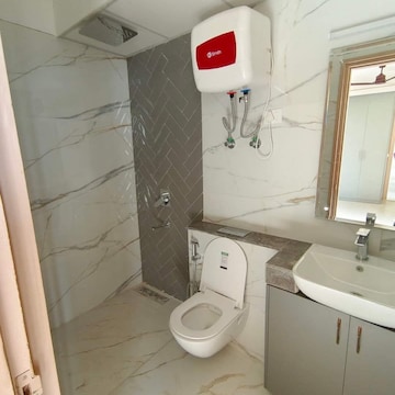 Bathroom in 2 BHK Apartment at Unitech Uniworld Resorts-The Residences, Sector 33 – for Sale