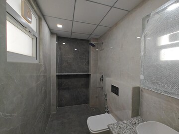 Bathroom in 2 BHK Builder Floor at Ansal Sushant Lok I, Sector 43 – for Rent