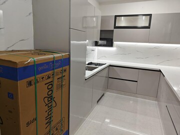 Kitchen in 2 BHK Builder Floor at Ansal Sushant Lok I, Sector 43 – for Rent