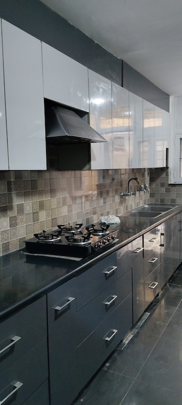 Kitchen in 3 BHK Builder Floor at Unitech South City II, Sector 50 – for Rent