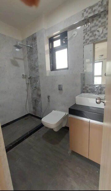 Bathroom in 1 BHK Apartment at Sheth Irene, Malad West – for Rent