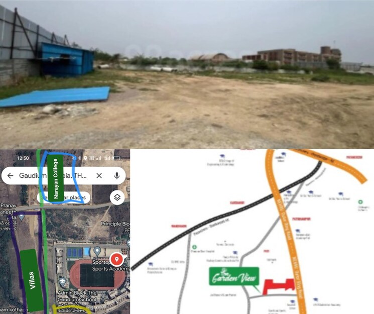 Map Location, kollur 4 Bedroom 3662 Sq.Ft. Villa In Kollur Hyderabad 8163710