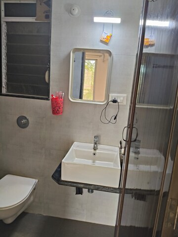 Bathroom in 1 BHK Apartment at Vihang Valley Phase 3, Kasarvadavali – for Sale