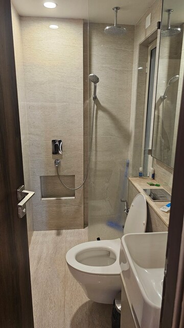 Bathroom in 1 BHK Apartment at Hiranandani Regent Hill, Powai – for Rent