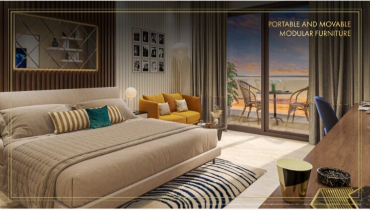 Bedroom, omaxe-world-street Studio 650 Sq.Ft. Apartment In Sector 79 Faridabad 8163856