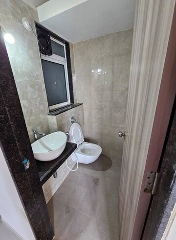 Bathroom in 1 BHK Apartment at Ashar Axis, Majiwada – for Rent
