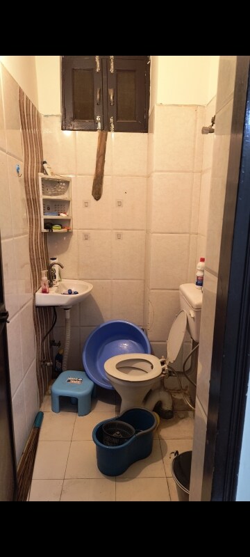 Bathroom in 1 BHK Builder Floor at RWA Gyan Khand 3, Indrapuram – for Rent