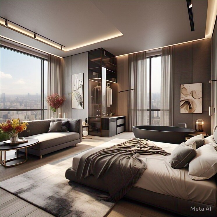 Bedroom, rishita-mulberry-villas 4 Bedroom 4653 Sq.Ft. Villa In Sushant Golf City Lucknow 8164028