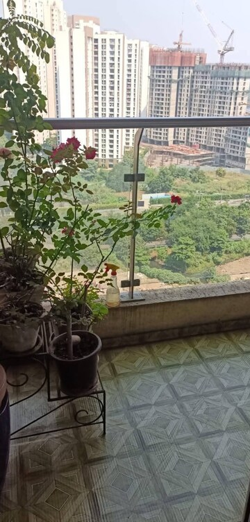 Balcony in 2 BHK Apartment at Rustomjee Urbania Azziano, Majiwada – for Rent