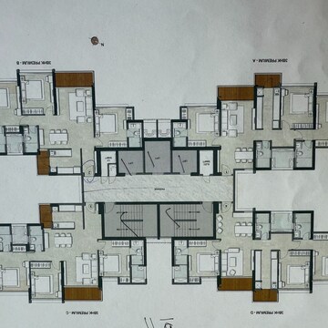 Floor Plan in 3 BHK Apartment at Kalpataru The Sunrise, Dhokali – for Sale