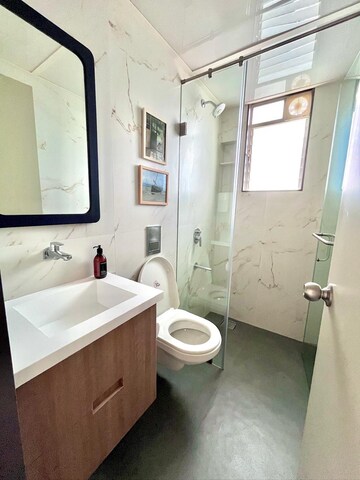 Bathroom in 2 BHK Apartment at Wadhwa TW Gardens, Kandivali East – for Rent