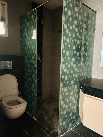 Bathroom in 3 BHK Apartment at Jayabheri The Summit, Narsingi – for Rent