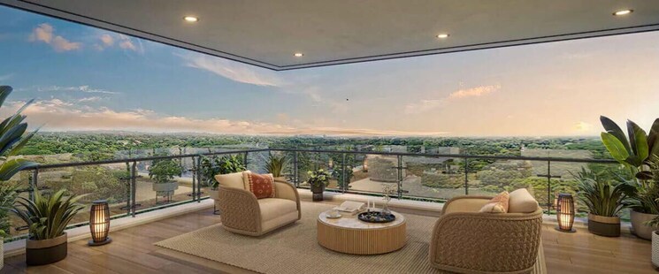 Balcony, tarc-ishva 3 Bedroom 2850 Sq.Ft. Apartment In Sector 63a Gurgaon 8164722