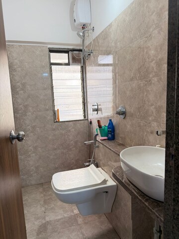 Bathroom in 2 BHK Apartment at Shwetambara CHS, Kandivali West – for Rent