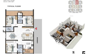 3 BHK Apartment For Sale in Greenspace Marvel, Puppalaguda