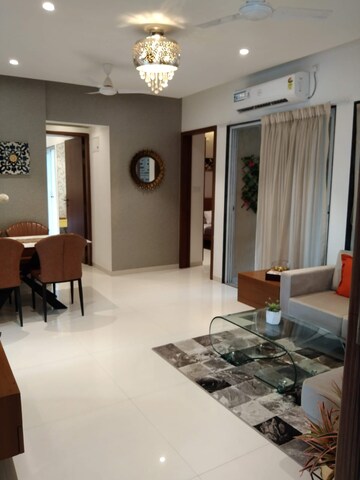 Living Room in 3 BHK Apartment at Swiss County, Thergaon – for Sale