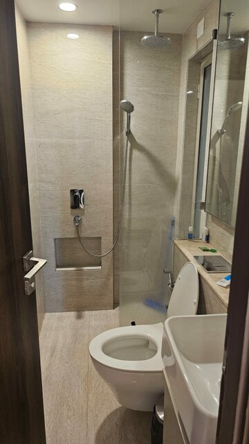 Bathroom in 1 BHK Apartment at Hiranandani Regent Hill, Powai – for Rent