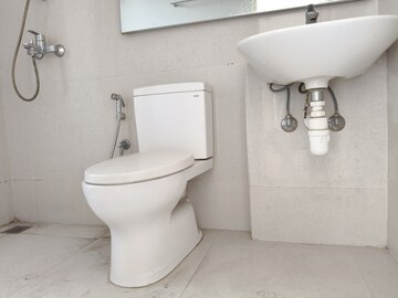 Bathroom in 1 BHK Apartment at Hiranandani Estate Solitaire C, Ghodbunder Road – for Sale