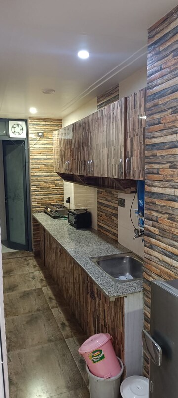 Kitchen in 3 BHK Builder Floor at Ansal Sushant Lok I, Sector 43 – for Rent
