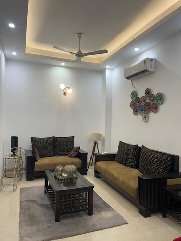Living Room in 2 BHK Builder Floor at Ansal Sushant Lok I, Sector 43 – for Rent