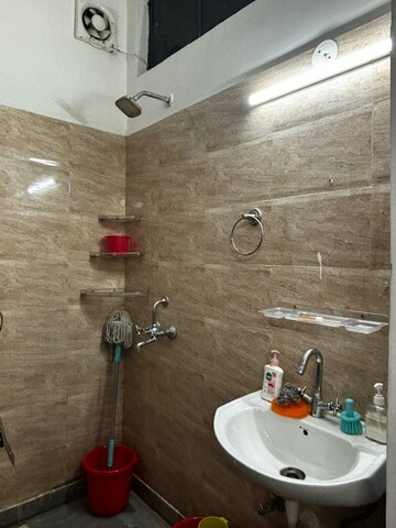 Bathroom in 2 BHK Builder Floor at Ansal Sushant Lok I, Sector 43 – for Rent