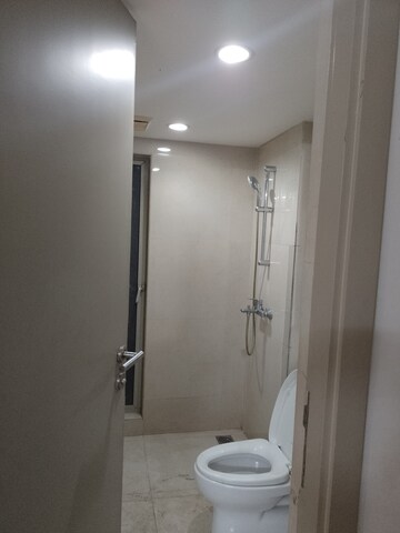 Bathroom in 1 BHK Apartment at Hiranandani Estate Solitaire C, Ghodbunder Road – for Rent