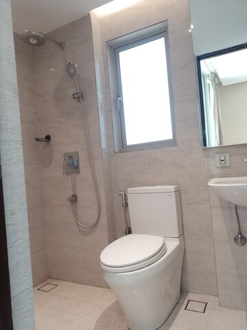 Bathroom in 1 BHK Apartment at Hiranandani Fedora, Ghodbunder Road – for Rent