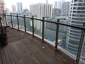Balcony in 3 BHK Apartment at Lodha World Crest, Worli – for Rent