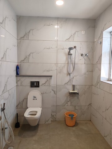 Bathroom in 1 BHK Apartment at Banjara Hills – for Rent