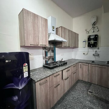 Kitchen in 1 BHK Builder Floor at Ansal Sushant Lok I, Sector 43 – for Rent