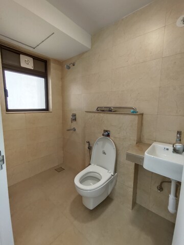 Bathroom in 1 BHK Apartment at Godrej The Trees, Vikhroli East – for Rent