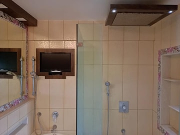 Bathroom in 3 BHK Apartment at Seven Bungalow, Andheri West – for Rent